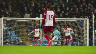 Past Ben Foster.
That's a delightful finish. - All or Nothing: Manchester City