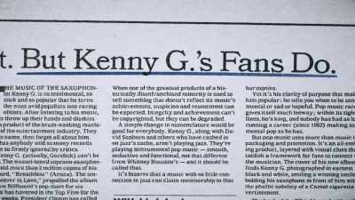 PAT: Such an interesting person, - Listening to Kenny G