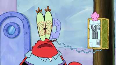 Pat-Tron is currently in recharge mode. - SpongeBob SquarePants Presents The Tidal Zone