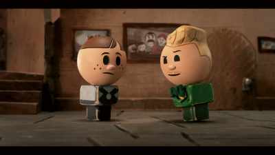 Patrick, my prom date thinks
I'm a millionaire fireman - Crossing Swords