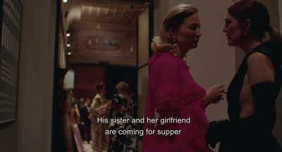 Patrizio was working, his sister
and her girlfriend came for
dinner. - The Staggering Girl