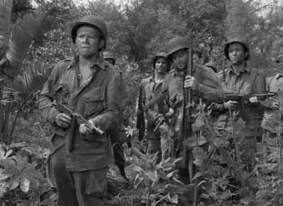 Paul, Chuck, bring
a stretcher for Hollis. - Objective, Burma!