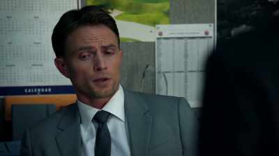 Paul leans on Barney, - All Rise
