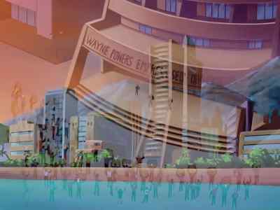 Paxton Powers, polluter! - Batman Beyond