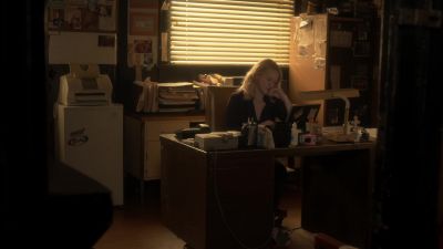 [peaceful music playing
over computer speaker] - Ray Donovan