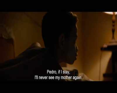 Pedro, if I stay,
I'll never see my mother again. - Yuli