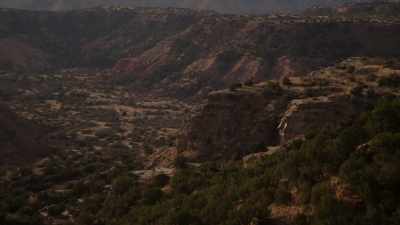 Peering down, he saw
an array of encampments - The American Buffalo