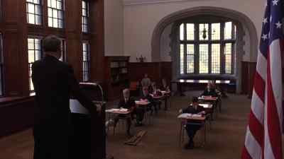 Pencils down. - The Man Without a Face