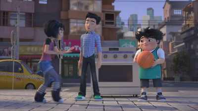 Peng, get something to
carry the creature in - Abominable and the Invisible City