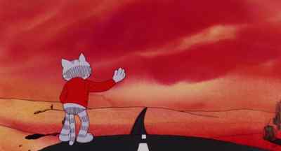 Penniless. A regular bum. - Fritz the Cat