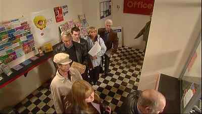 - Pension day, eh?
- Highlight of the week. - Still Game