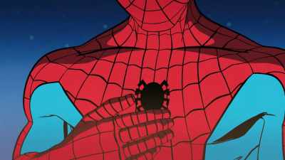 -[♪ pensive music playing]
-But... I believe that things - Your Friendly Neighborhood Spider-Man