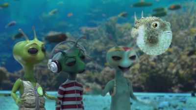 [pensive muttering] - Alien TV