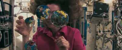 People actually give us a hard time
because he makes glass planets - The Wonderful: Stories from the Space Station