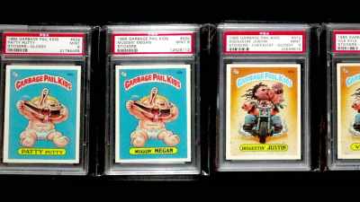 People buy a card and
then they get it incapsulated - 30 Years of Garbage: The Garbage Pail Kids Story