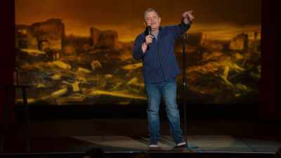 People cannot wait
to get aboard the plague barge - Patton Oswalt: We All Scream