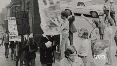 [People chanting
in a demonstration] - The Fruit Machine