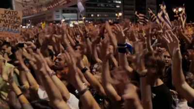 [people chanting in Spanish] - The New Corporation: The Unfortunately Necessary Sequel