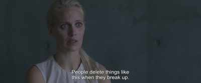 People delete things like
this when they break up. - Under the Tree