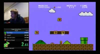 People in my chat would go,
"Darbian is on, - Running with Speed