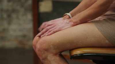 People look at my hands,
my bright white hands, - Naked Education