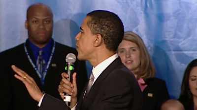 People were respectful,
but nevertheless skeptical. - Obama: In Pursuit of a More Perfect Union