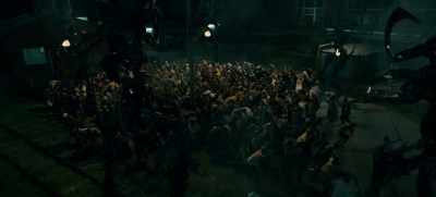 [people screaming]
[intense music] - Revolt