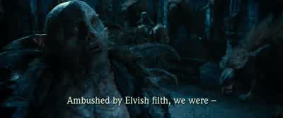 AZOG IN BLACK SPEECH: - The Hobbit: An Unexpected Journey