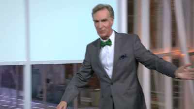 People still equate genetically
modified food, GMFs, GMOs, - Bill Nye Saves the World