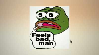 Pepe just kinda felt
like uniquely 4chan. - Feels Good Man