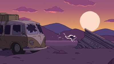 [peppy music playing] - Doomlands