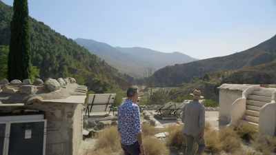 Perched at the top,
away from the main house, - Write Around the World with Richard E Grant