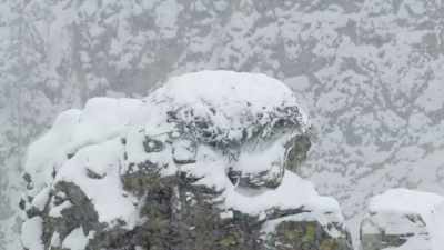Perched hundreds of feet
above the river, - Epic Yellowstone