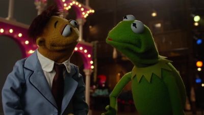 Perhaps about sharing or waiting your turn - Muppets Most Wanted