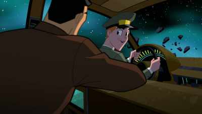 Perhaps we could contact a
nearby Justice Leaguer. - Justice League Action