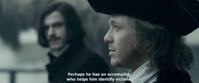 Perhaps he has an accomplice
who helps him identify victims. - Gogol. Viy