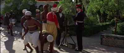 Perhaps Your Highness
would care to fire the Maxim gun? - The Wind and the Lion