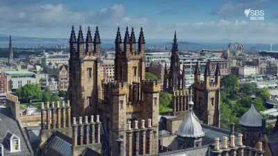 "Perhaps you're wondering
why I hurried you up here - Scotland from the Sky