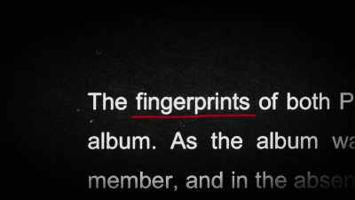 Person A's fingerprints
were on the montage. - No Stone Unturned