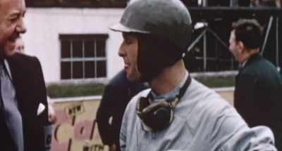Peter Collins
is always making faces at the crowd, - Ferrari: Race to Immortality