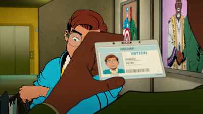 Peter Parker. New intern?
Here to see my dad? - Your Friendly Neighborhood Spider-Man
