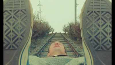 Peter raised his head
and looked down the railway line - The Swan
