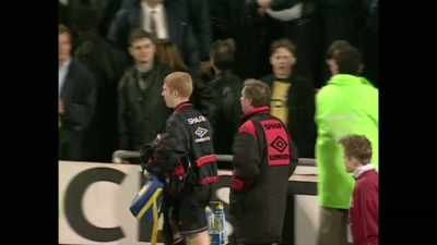 [Peter Schmeichel]
After the game, - Fever Pitch: The Rise of the Premier League