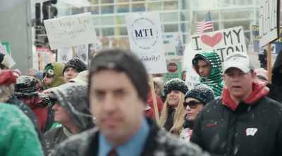 Peter: While the streets were
full of people demonstrating, - Slay the Dragon