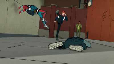 [Peter] Whoa. [chuckles] - Your Friendly Neighborhood Spider-Man