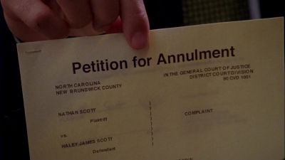 Petition for annulment? - One Tree Hill