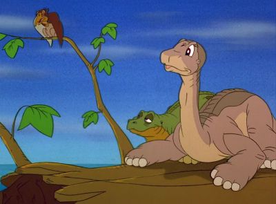 Petrie why are you way over there - The Land Before Time V: The Mysterious Island