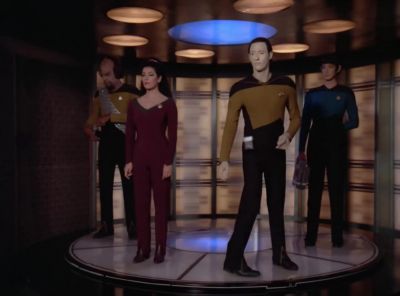 Phaser on stun, Mr Worf. - Star Trek: The Next Generation