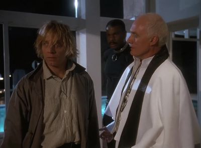 Phelps got
a boat from some kid
and took off. - Miami Vice
