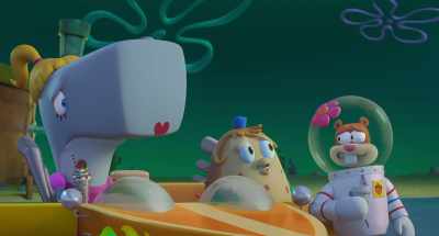 Phew! Good thing she's doing it
with Plankton - Plankton: The Movie
